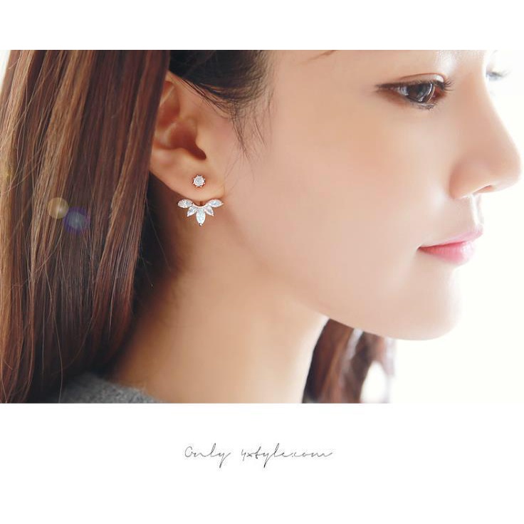 Anting fashion wanita model korea terbaru bentuk teardrop nature imut lucu bagus cantik