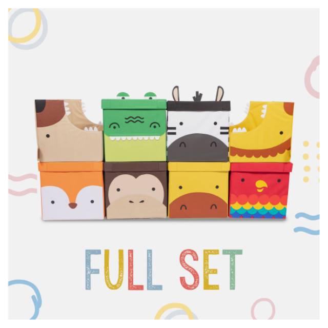 KUBO STORAGE TOY BOX-  Kotak Penyimpanan Mainan Anak - 35x35x35 cm