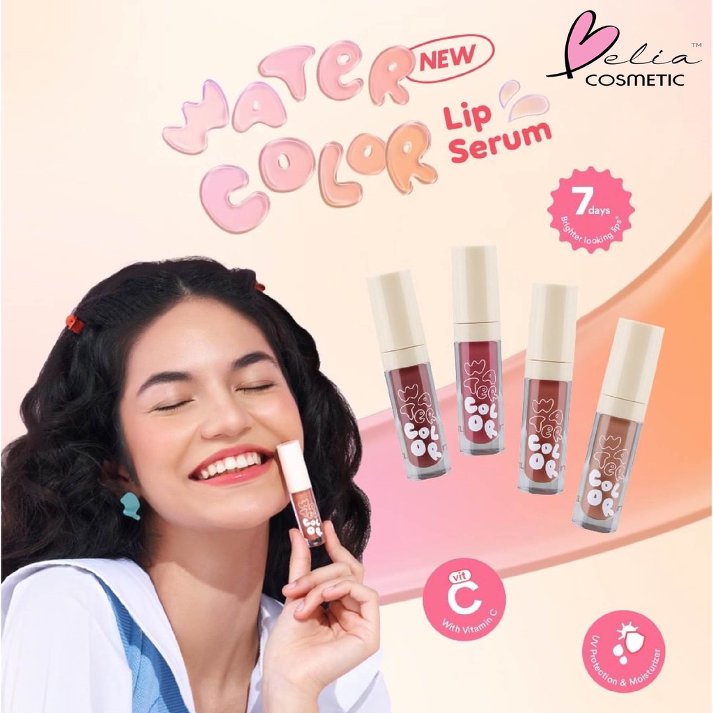 ❤ BELIA ❤ Emina Lip Mask Sleeping Mask &amp; Watercolor Lip Serum | Lip Mask | Lip Serum | Perawatan Bibir | BPOM