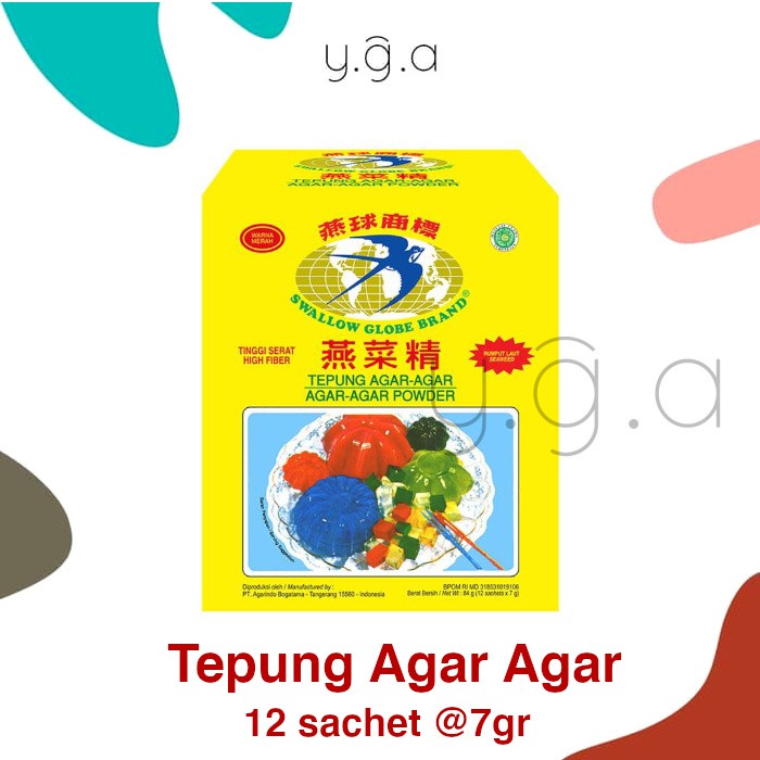 

Swallow Globe Tepung Agar Agar (BOX)