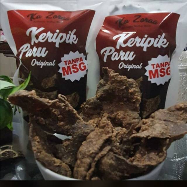 

KERIPIK PARU ORIGINAL 70 GR ASLI NON MSG KA ZORAA