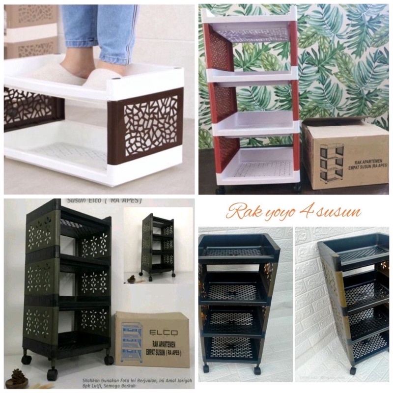 Rak Yoyo Elco Apartemen Ada Roda