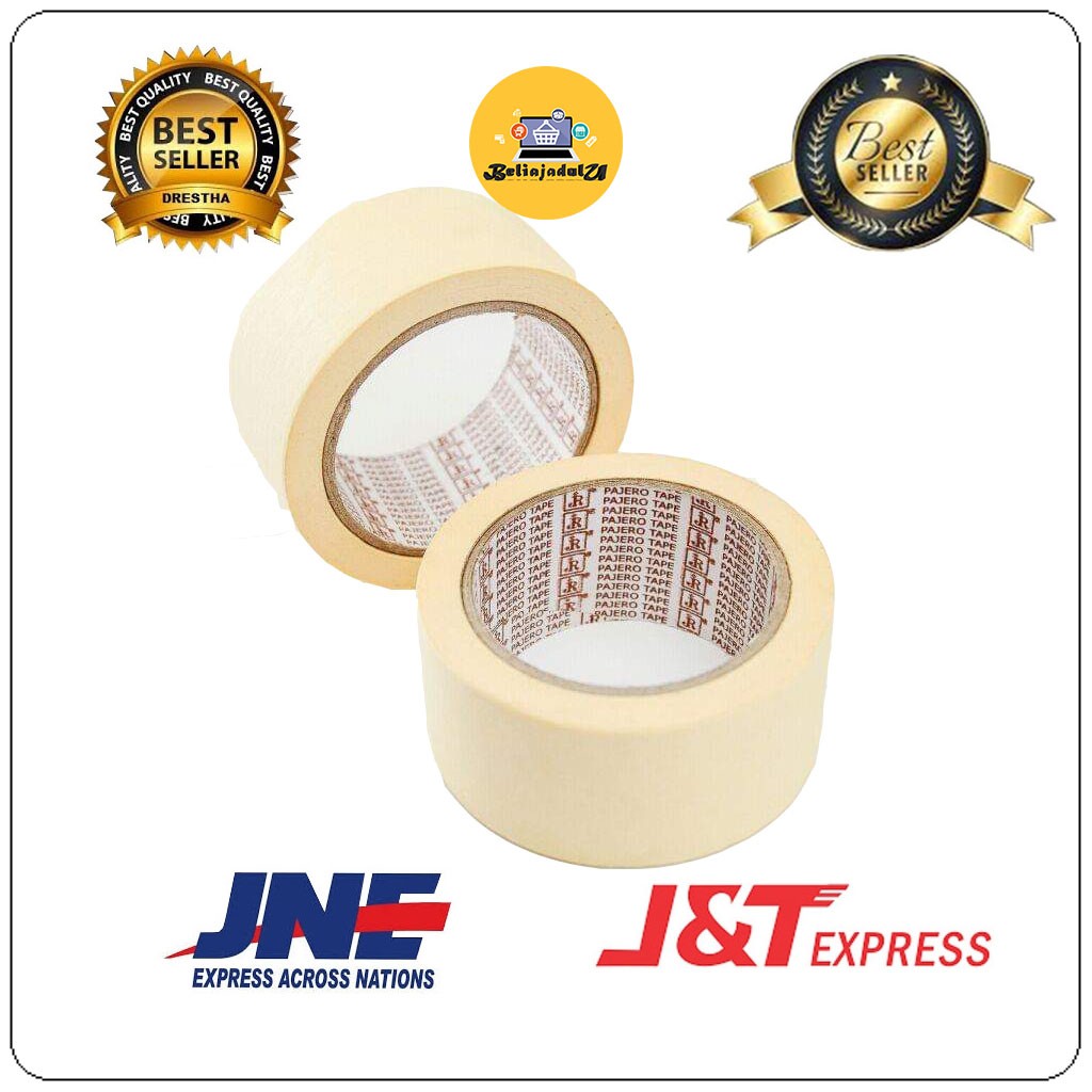 Beliajadulu88 masking tape 24 dan 48 / lakban kertas 1 INCH &amp; 2 INCH / GIANT TAPE PAJERO