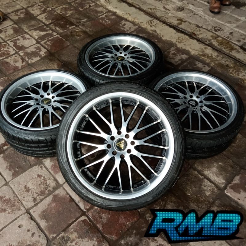 VELG MOBIL BEKAS AUTOSPEED RING 18 PCD 4X100-114 + BAN ACHILES