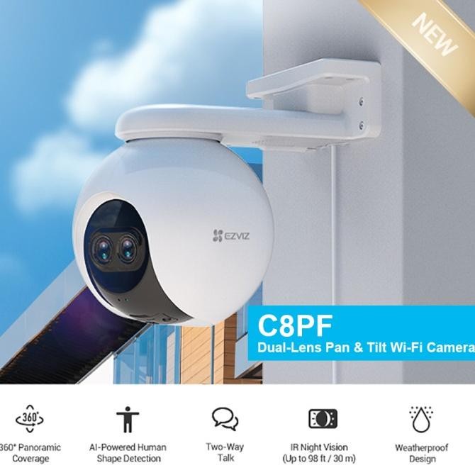 EZVIZ C8PF 1080P Dual-Lens AI PTZ Wifi IP Camera