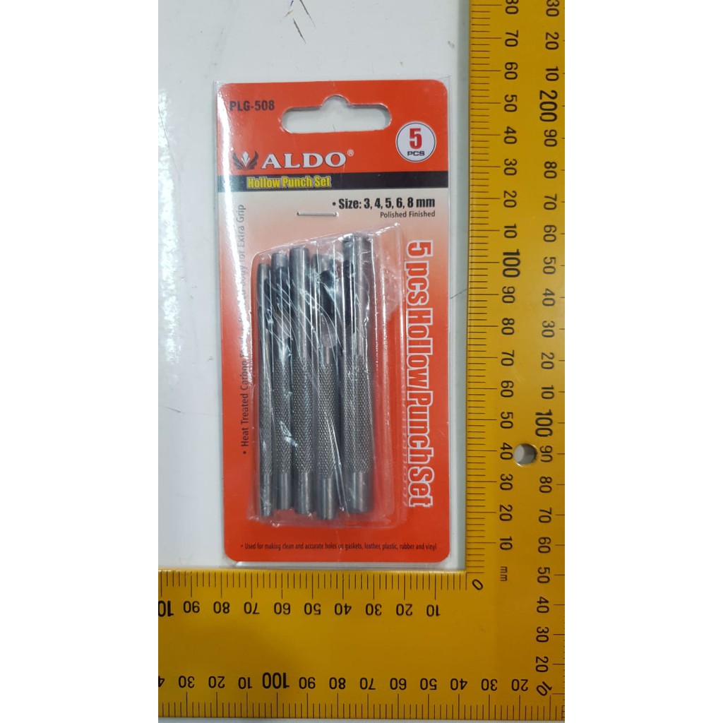 PROMO 5 pcs ALDO Plong Set Jason isi Hollow Punch Alat Pembuat Lubang