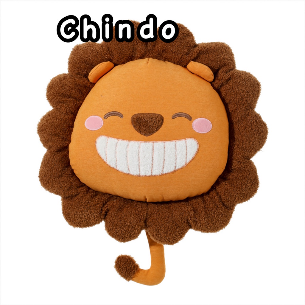 MINISO BONEKA SINGA SENYUM PILLOW SMILEY LION SERIES MINISO