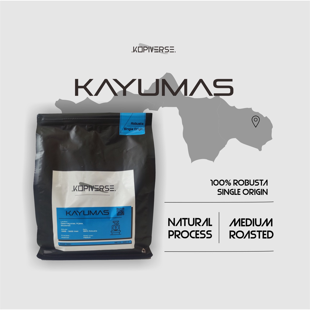

Kopi Robusta (Robusta Coffee) - Kayumas - Kopiverse Indonesia