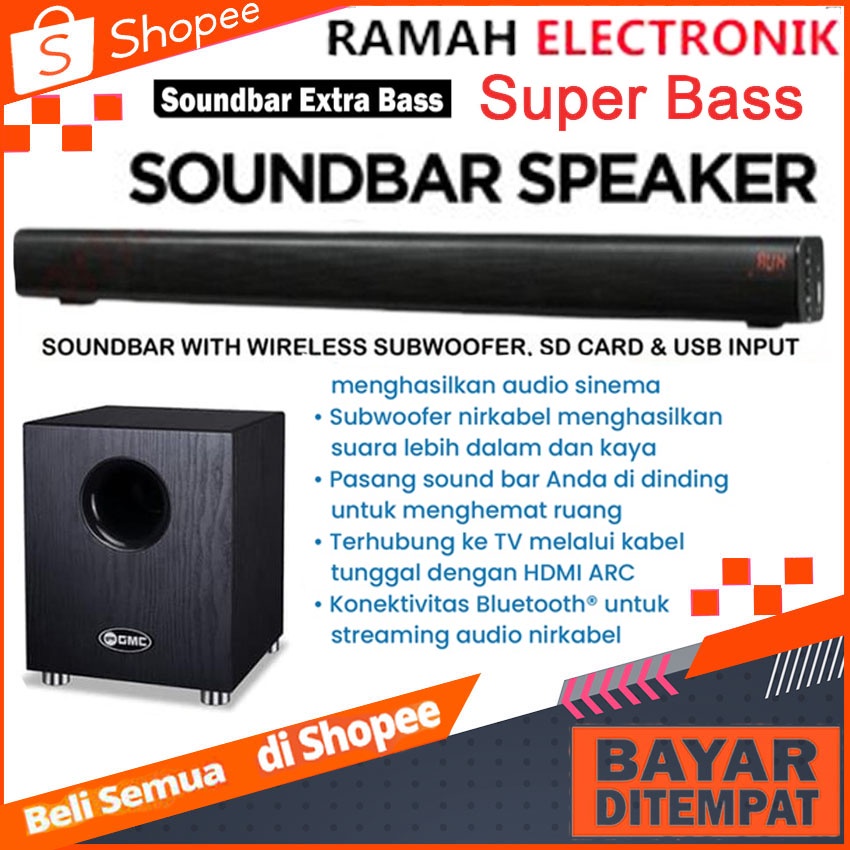 Speaker Soundbar Speaker Bluetooth GMC 898 E gmc 898e