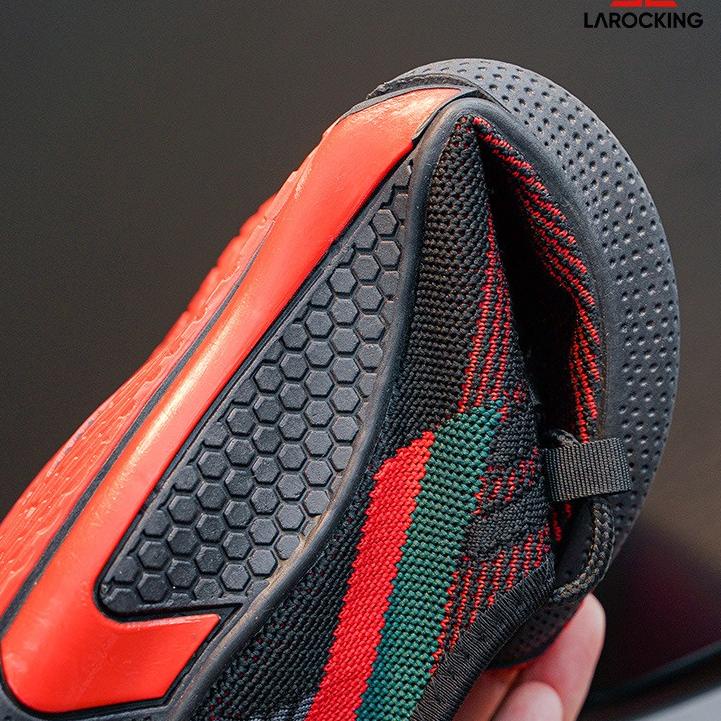 Modern.. Larocking - Vortex Hitam Merah | Sepatu Sneakers Running Gym Shoes Sports