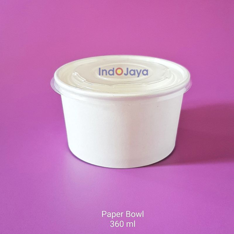 Jual Paper Bowl Paper Bowl And Lid 360 Ml 500 Ml Mangkok Kertas