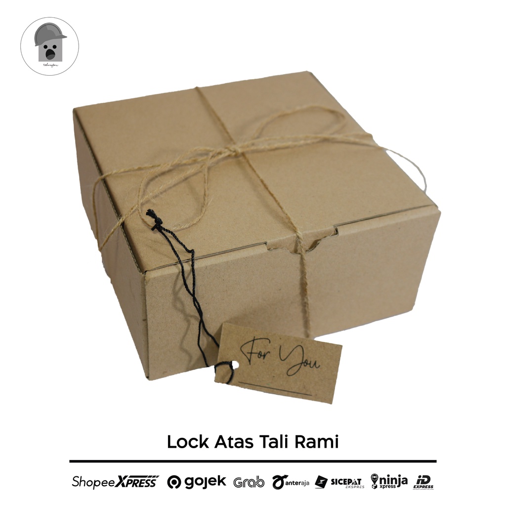 

corrugated box dengan tali rami beberapa macam ukuran siap pakai yuhuu