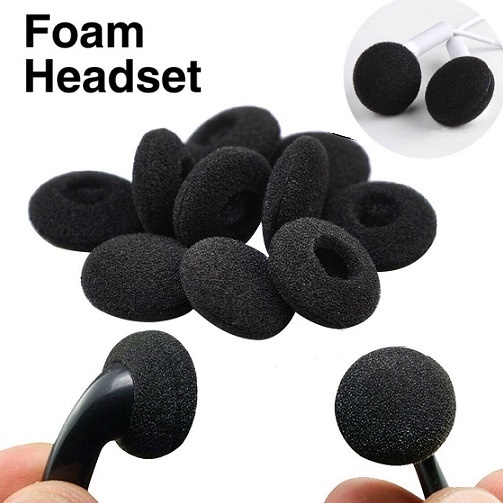 Sepasang Busa Foam Replacement Earbud Pad 18mm Soft Sponge Cover Earphone Eartips Alat Bantalan Lembut untuk Telinga