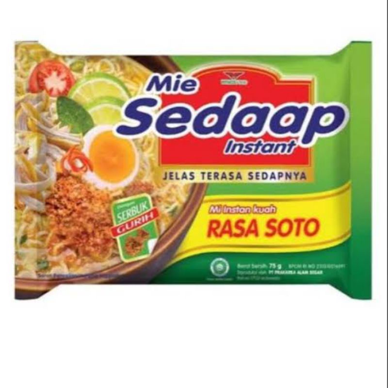 

Mie Sedaap Soto 75 gr Mie Instan Kuah Rasa Soto