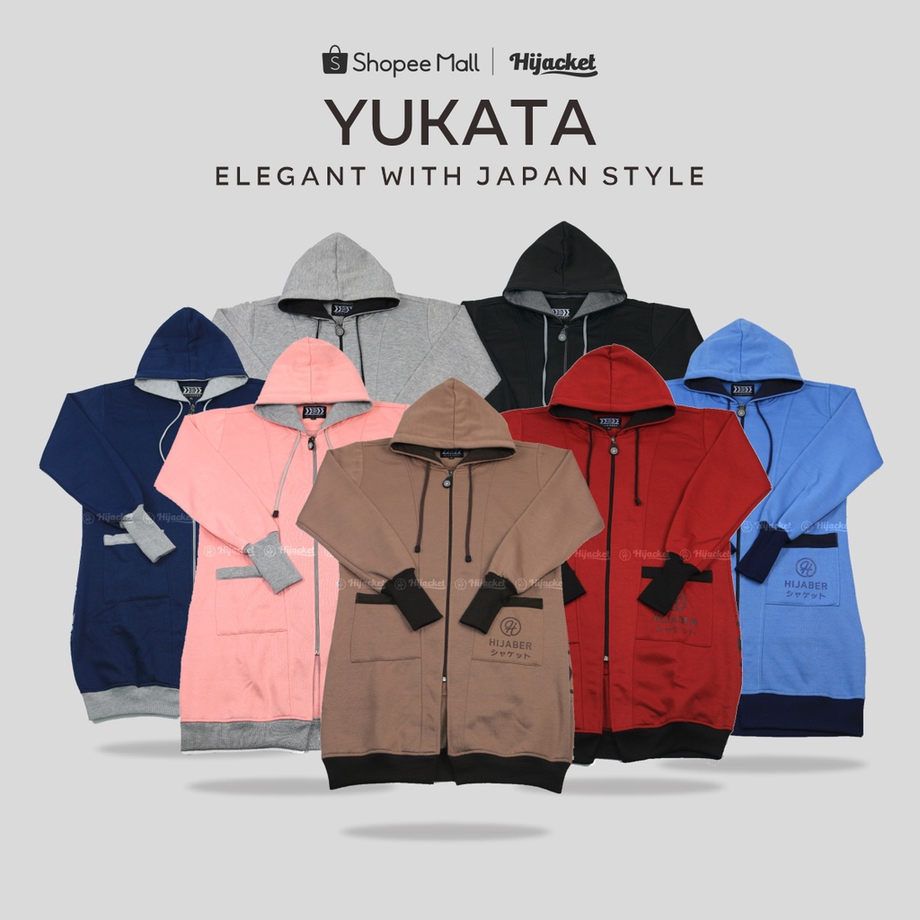 ✔️NO.1 TERLARIS✔️ Hijacket Yukata Original Jaket Wanita Muslimah Free Goodie Bag & Keychain Bisa COD-8