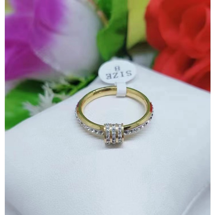 Cincin Titanium Permata Prthiasan Fashion 0021.0022