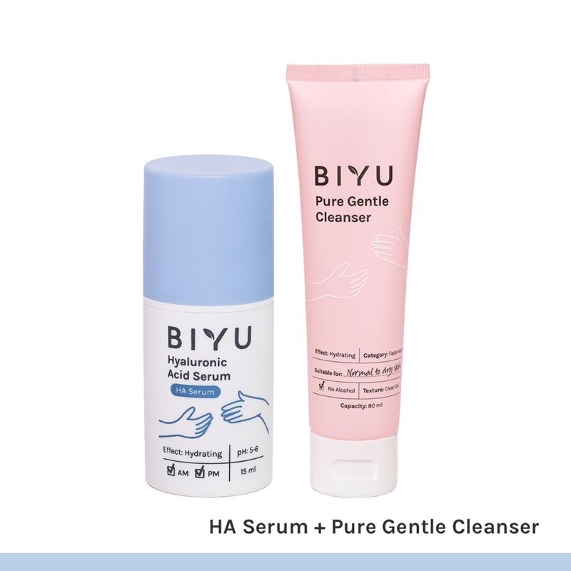 BUNDLING Biyu HA Serum + Cleanser