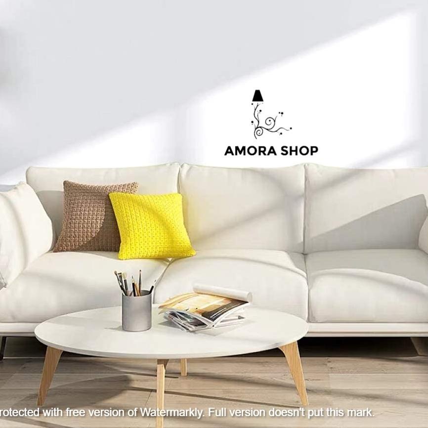 ➱ Wallpaper Dinding Polos Putih 10m X 45cm ♪