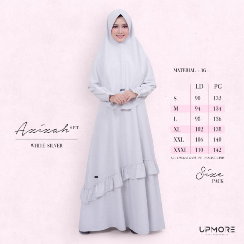 GAMIS SET UPMORE AZIZAH ADOBE ROSE AZIZAH NAVY AZIZAH SILVER