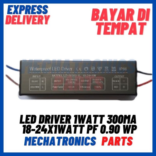 [DSP-9436] LED DRIVER 1WATT 300mA 18-24X1WATT PF 0.90 WP