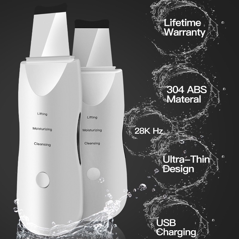 Fashion Ultrasonic Peeling Blackhead Removal Pore Cleaner Face Skin Scrubber Facial Cleaner BEST