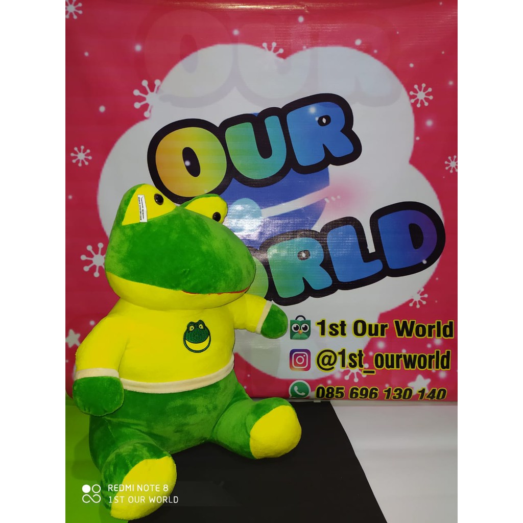 Boneka 1400gr - Boneka Capit - Boneka Timezone - Keroppi Bordir - Katak