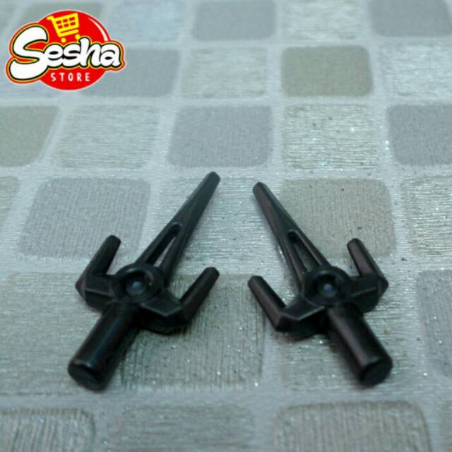 LEGO Pearl Dark Sai - LEGO Weapon Accessories