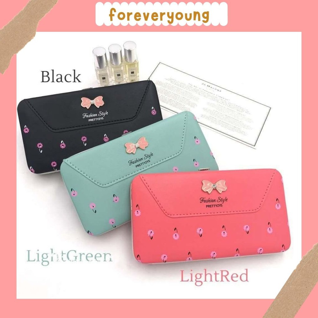 ( Fy ) COD Dompet wanita Ellieth Dompet Wanita Korea Heel Style dompet import real pic