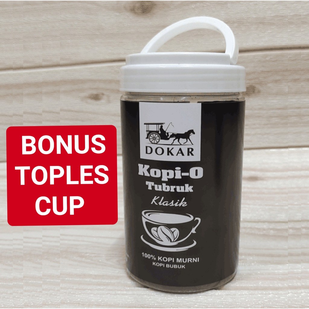 

[READYSHOP] Kopi Java Robusta 165 gr Cap Kopi-O DOKAR (BONUS Toples) 100% Kopi Murni Gilingan Halus