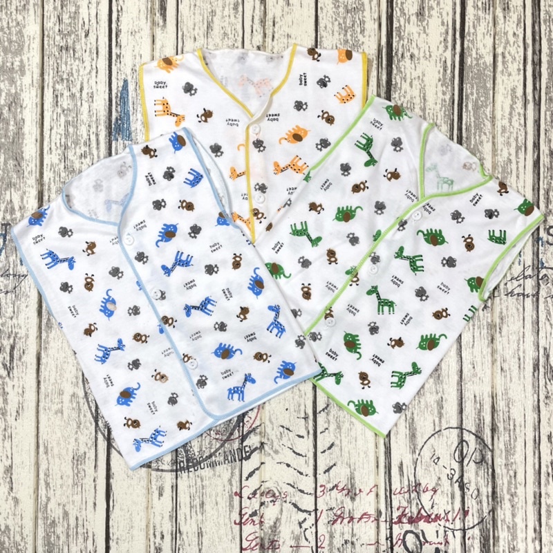 3 PCS Baju bayi baru lahir SNI Lengan Kutung Newborn DNW Baby