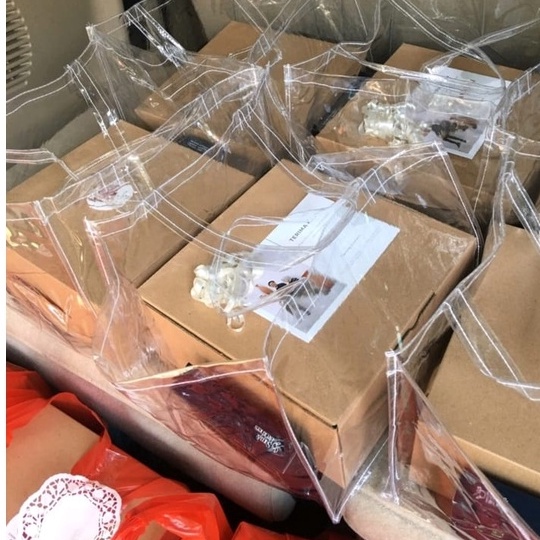 

22x22 godie bag bening transpara / Tas Plastik Thinwall / Tas Plastik KOtak Nasi BESEK/ Tas CUPCAKE