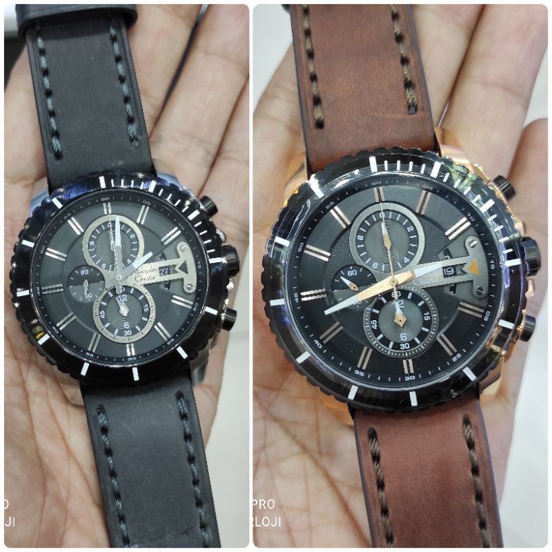 NEW ALEXANDER CHRISTIE PRIA ORIGINAL AC 6527  AC6527 MURAH TERBARU ANALOG TALI KULIT