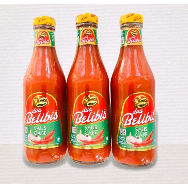 

SAOS SAMBAL CABE CAP DUA BELIBIS#BOTOL 340 ML