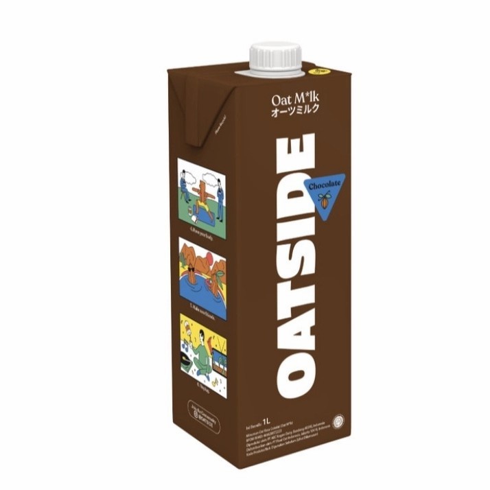 

Oatside - Chocolate 1 Liter - Susu Gandum Vegan Rasa Coklat