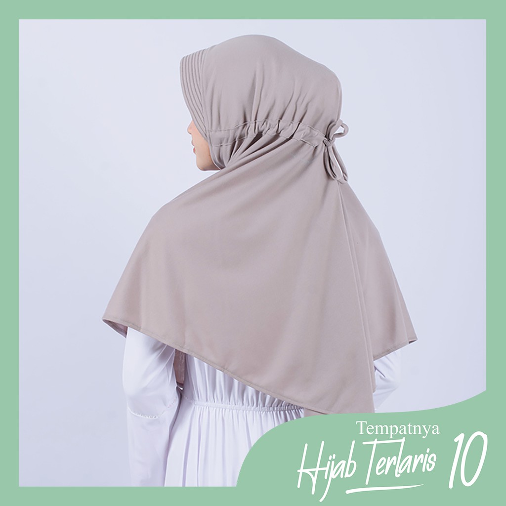 PROMO COD - TERMURAH (BISA COD) Jilbab Instan Serut Bersize - Hijab Santai Homestatis Bahan Kaos