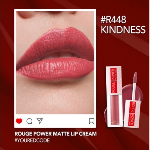 [ORIGINAL] Y.O.U Rouge Power Matte Lip Cream 5gr / LipCream YOU