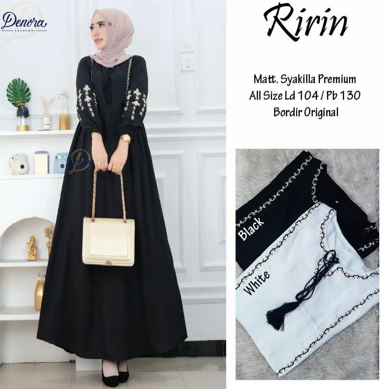Gamis polos ririn maxy dress