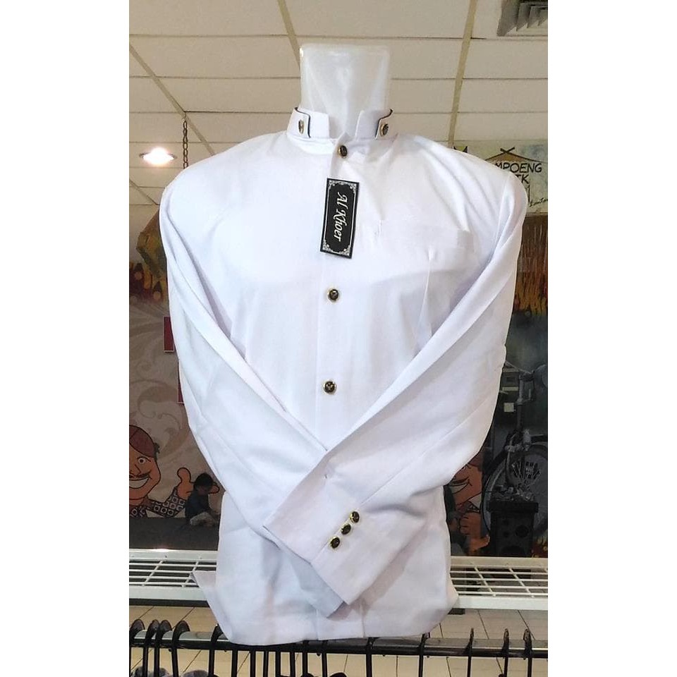 Jasko Polos Putih / Jas Koko / Jaskoko / Baju Koko Modern / Koko Murah