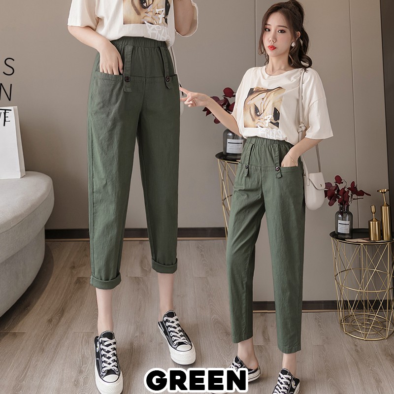 KARSKOREA 621 C Linen Long Pants/Celana Linen/Celana Kantor/Celana Kain/Linen Premium/celana wanita/celana kulot/Celana korea/kulot korea/Pants korea