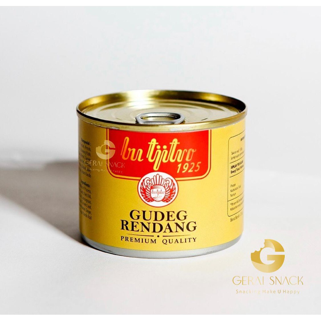 Gudeg Kaleng Bu Tjitro Rasa Rendang Khas Yogyakarta Non MSG (210g)