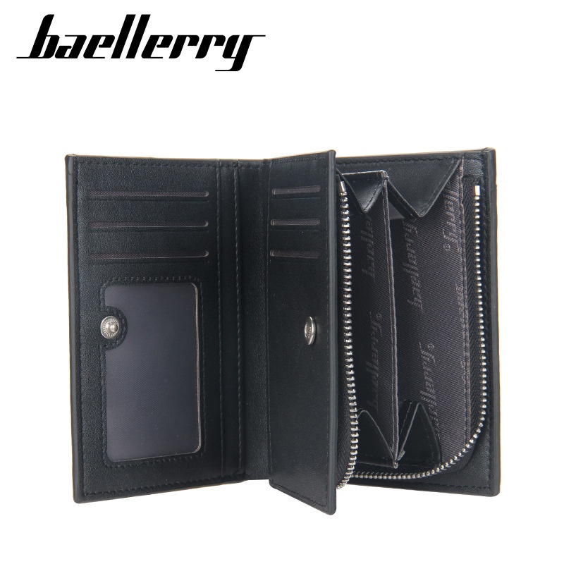 DOMPET LIPAT IMPORT BAELLERRY ORIGINAL KULIT HADARA WANITA PRIA MINI BATAM ORI KOREA PENDEK PREMIUM
