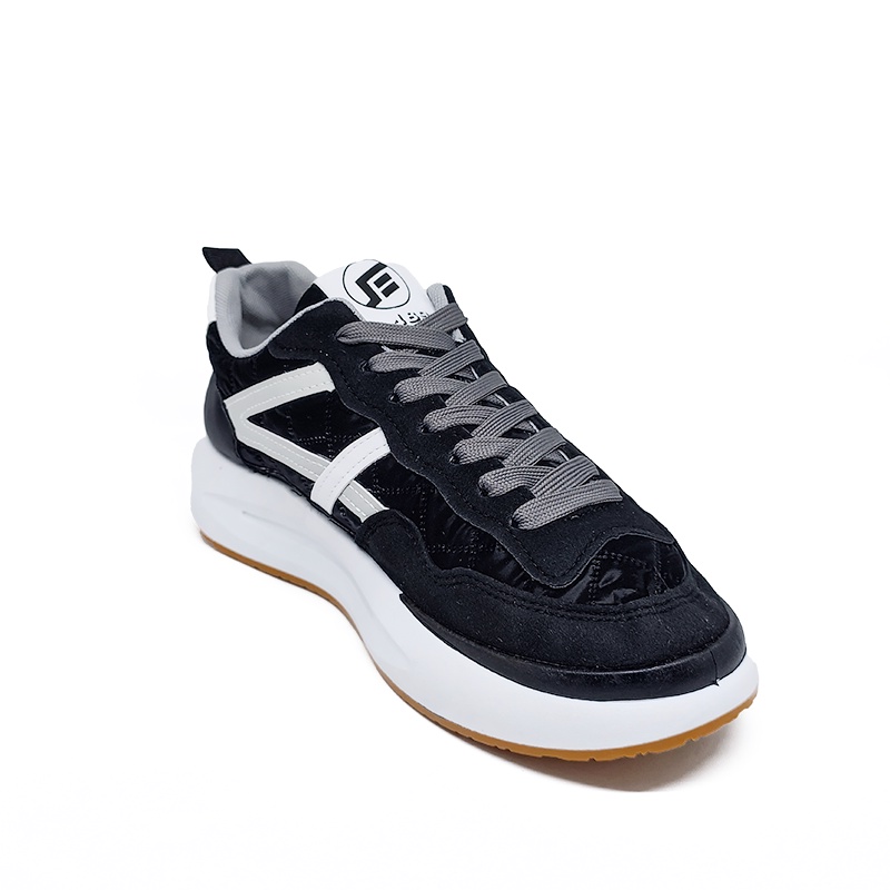 1489 - Alpha Grey/Black - Sepatu Sneakers Running Sport - D12