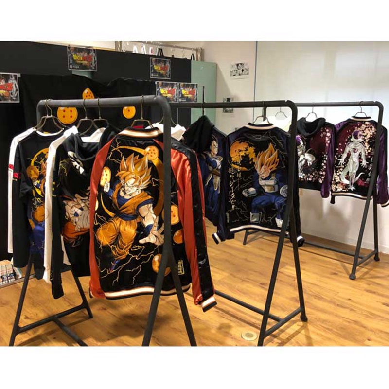 【QTakasi】Japanese and handle Yokosuka Embroidered Double Sided Jacket Dragon Ball Sun Wukong Super Saiyan Awakening Spring Autumn