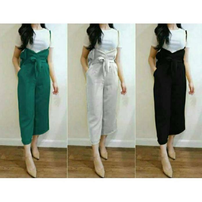 GINA JUMPSUIT CELANA KULOT JUMPSUIT KULOT OVERALL CELANA KULOT MURAH