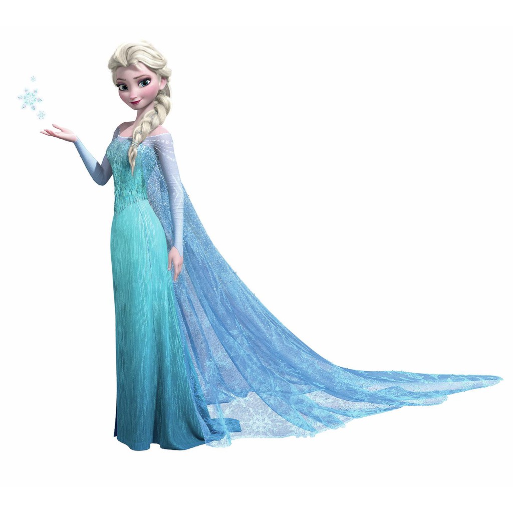 Disney Frozen Elsa  with Glitter Stiker  Dinding  Raksasa 