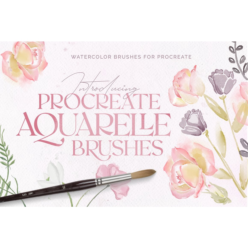 Procreate Brush - Aquarelle Brushes for Procreate