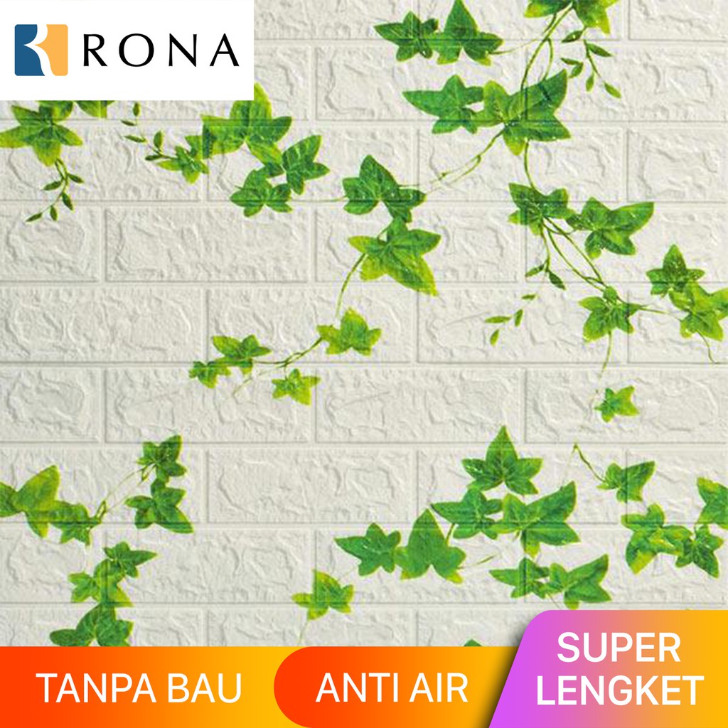 70CMx70CMx6MM Wallpaper Stiker Dinding 3D Foam Dekorasi Dinding Wallfoam Timbul Anti Air RONA ZT0203