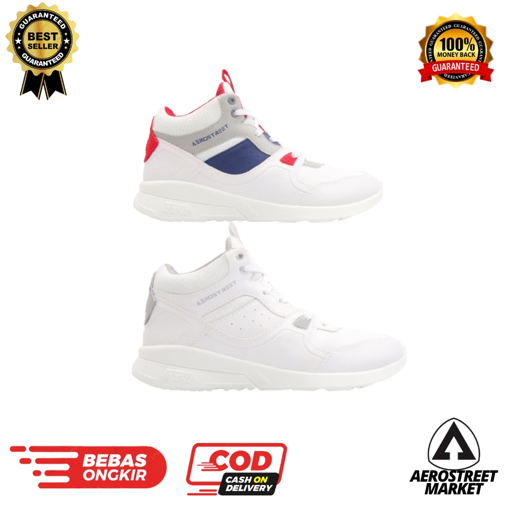 [ORIGINAL] Aerostreet Dunk Series - Putih putih / Putih merah biru