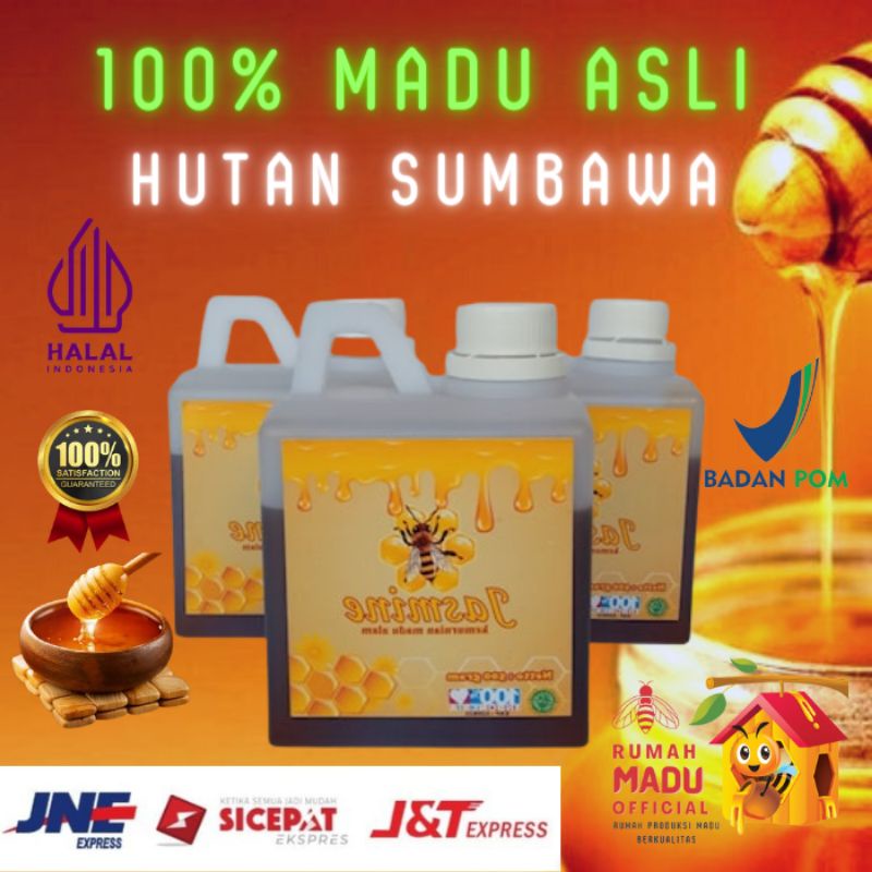 Jual Madu Murni Lebah Hutan Sumbawa 100 Asli Fresh Natural Honey Botol 500 Gr Madu