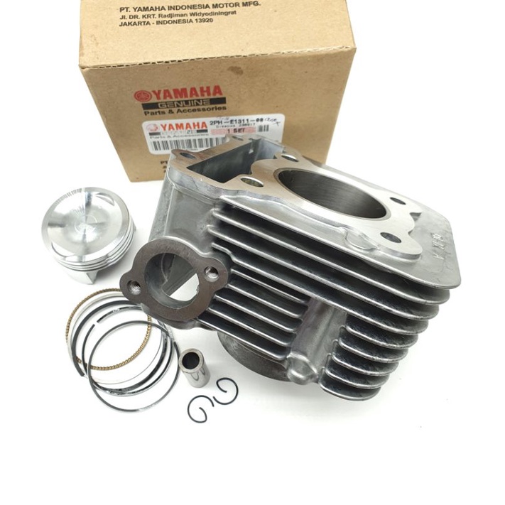 Blok Seher Boring Block Seher Cylinder Blok Mio m3 Fino 125 XRide 125 Mio Gt 125 Xride 125 YAMAHA 2PH Plus Piston Kit Sepaket